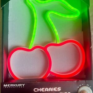 Merkury Innovations Cherries LED Neon Sign